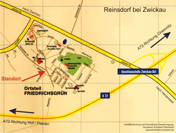 Lageplan Reinsdorf